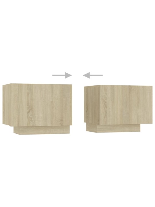TV skříňka s LED osvětlením dub sonoma 200 x 35 x 40 cm