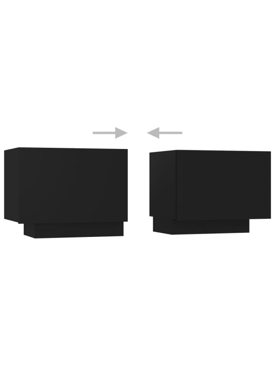 TV skříňka s LED osvětlením černá 260 x 35 x 40 cm
