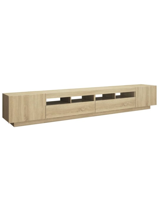 TV skříňka s LED osvětlením dub sonoma 260 x 35 x 40 cm
