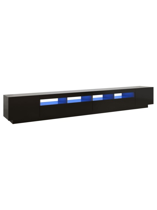 TV skříňka s LED osvětlením černá 300 x 35 x 40 cm