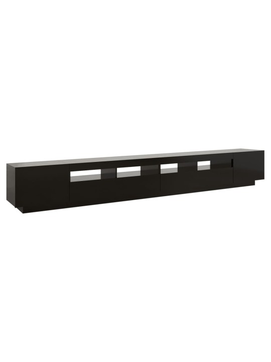 TV skříňka s LED osvětlením černá 300 x 35 x 40 cm