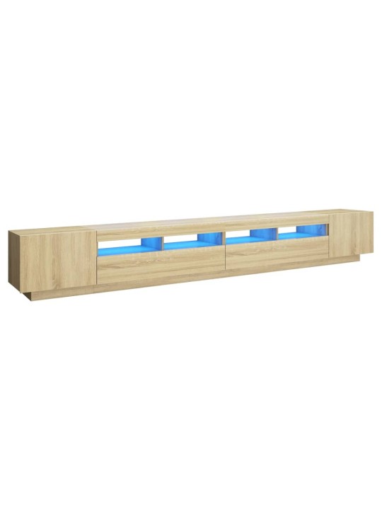 TV skříňka s LED osvětlením dub sonoma 300 x 35 x 40 cm