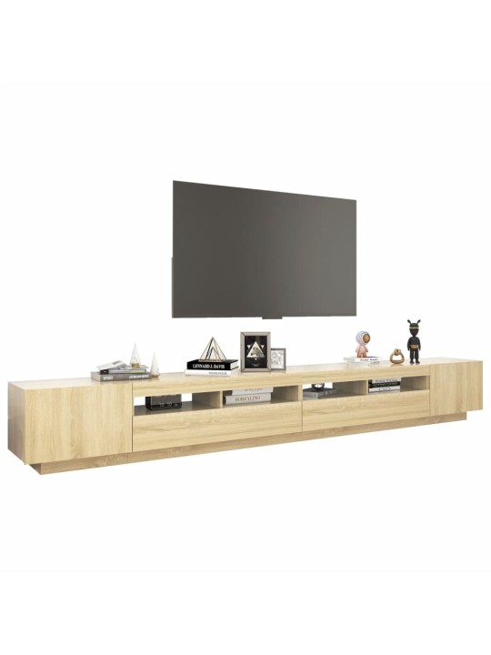TV skříňka s LED osvětlením dub sonoma 300 x 35 x 40 cm