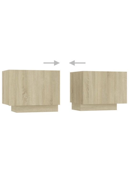 TV skříňka s LED osvětlením dub sonoma 300 x 35 x 40 cm