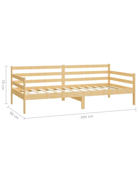 Válenda masivní borové dřevo 90 x 200 cm