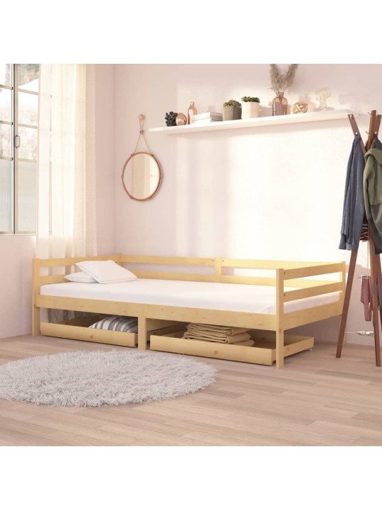 Zásuvky pod válendu 2 ks masivní borovice