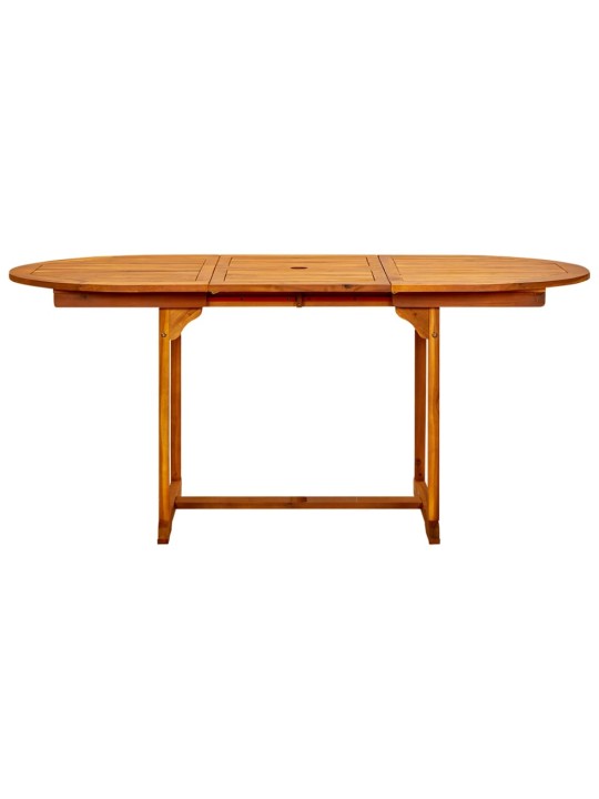 Zahradní jídelní stůl (120–170) x 80 x 75 cm masivní akácie
