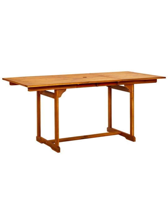Zahradní jídelní stůl (120–170) x 80 x 75 cm masivní akácie