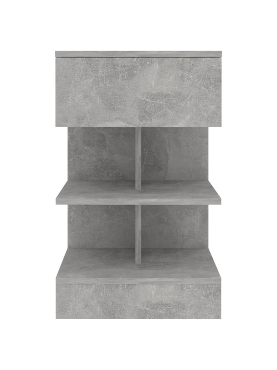 Noční stolky 2 ks betonově šedé 40 x 35 x 65 cm
