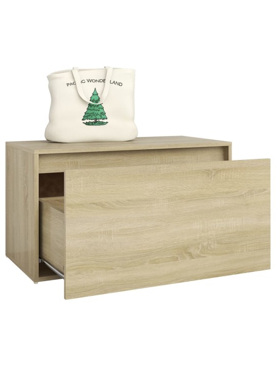 Lavice do předsíně 80 x 40 x 45 cm dub sonoma kompozitní dřevo