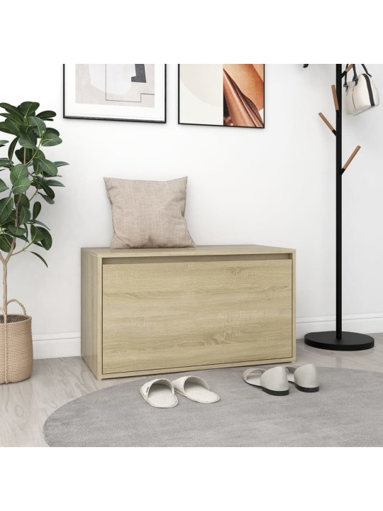 Lavice do předsíně 80 x 40 x 45 cm dub sonoma kompozitní dřevo
