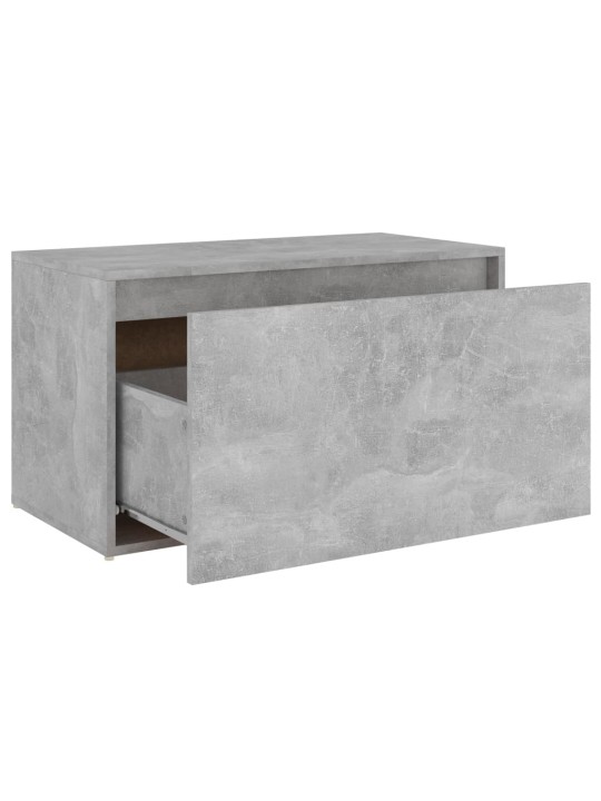 Lavice do předsíně 80x40x45 cm betonově šedá kompozitní dřevo