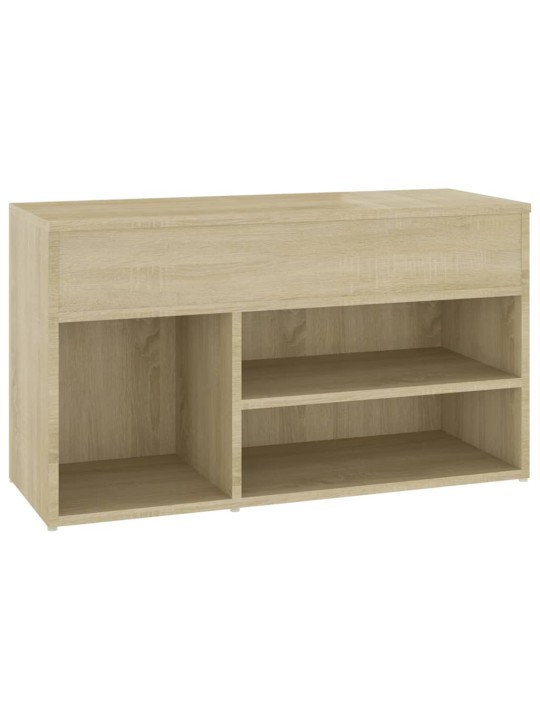 Lavice s botníkem dub sonoma 80 x 30 x 45 cm kompozitní dřevo