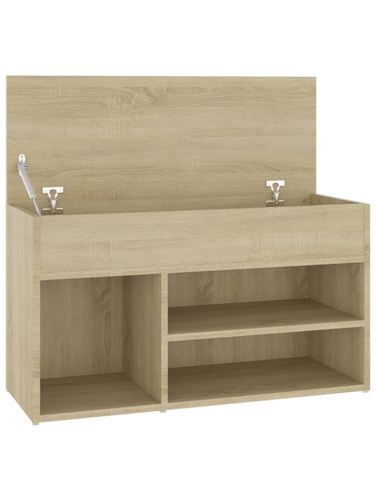Lavice s botníkem dub sonoma 80 x 30 x 45 cm kompozitní dřevo