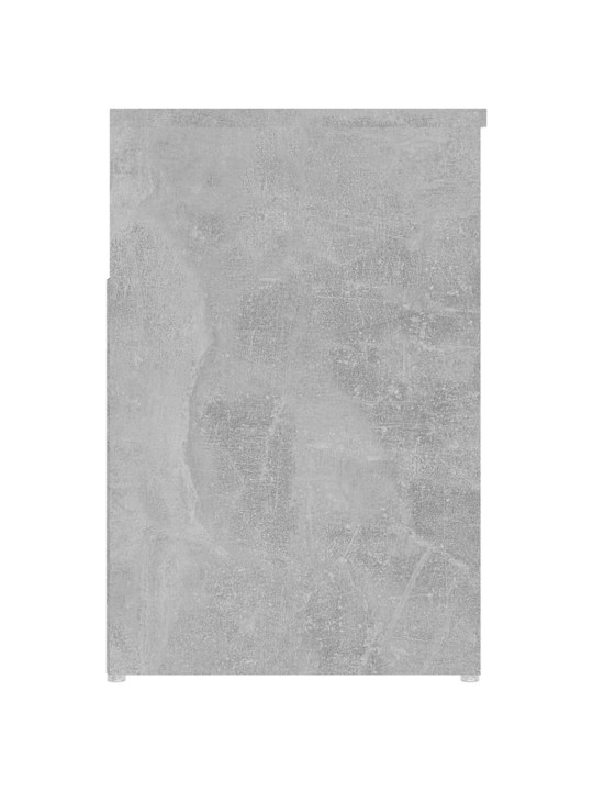 Lavice s botníkem betonově šedá 80x30x45 cm kompozitní dřevo