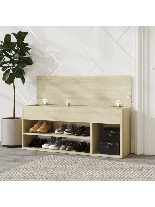 Lavice s botníkem dub sonoma 105 x 30 x 45 cm kompozitní dřevo