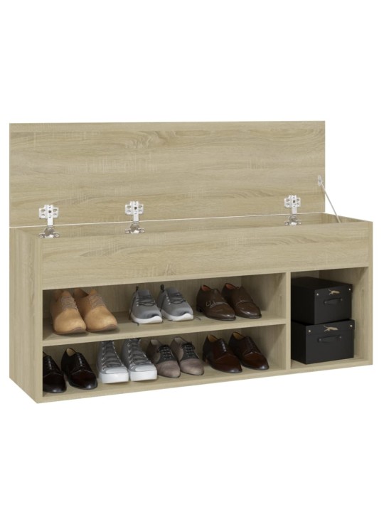 Lavice s botníkem dub sonoma 105 x 30 x 45 cm kompozitní dřevo