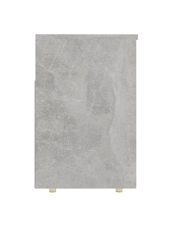Lavice s botníkem betonově šedá 105x30x45 cm kompozitní dřevo
