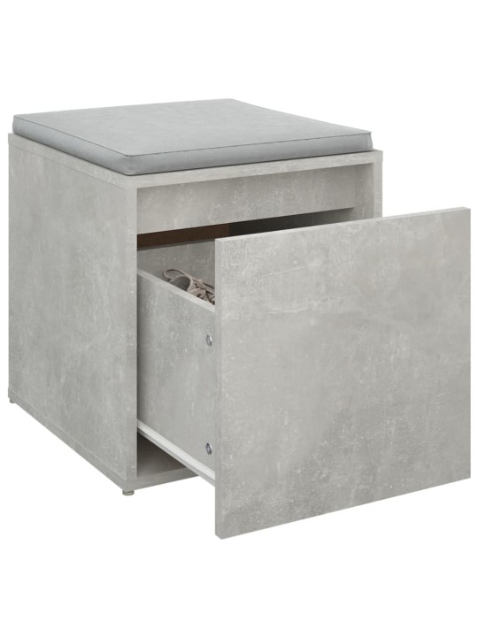 Úložný box se zásuvkou betonově šedý 40,5 x 40 x 40 cm kompozit