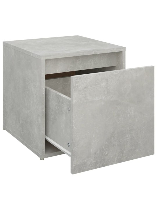 Úložný box se zásuvkou betonově šedý 40,5 x 40 x 40 cm kompozit