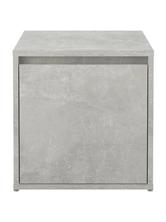 Úložný box se zásuvkou betonově šedý 40,5 x 40 x 40 cm kompozit