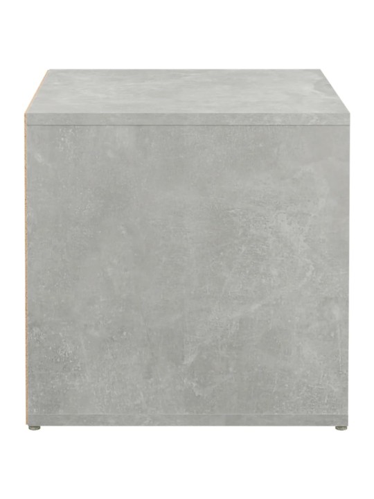 Úložný box se zásuvkou betonově šedý 40,5 x 40 x 40 cm kompozit