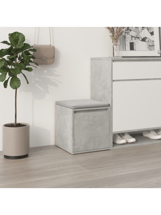 Úložný box se zásuvkou betonově šedý 40,5 x 40 x 40 cm kompozit
