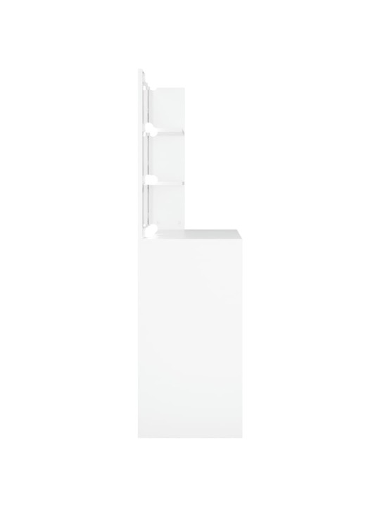 Toaletní stolek s LED bílý 74,5 x 40 x 141 cm