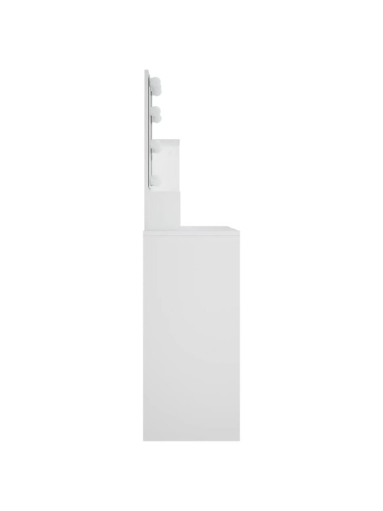 Toaletní stolek s LED bílý 86,5 x 35 x 136 cm