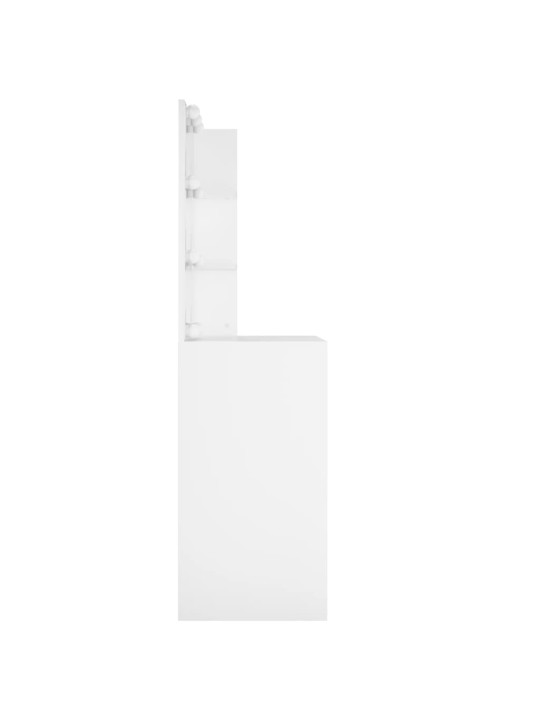 Toaletní stolek s LED bílý 60 x 40 x 140 cm