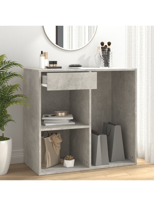 Kosmetická skříňka betonově šedá 80x40x75 cm kompozitní dřevo