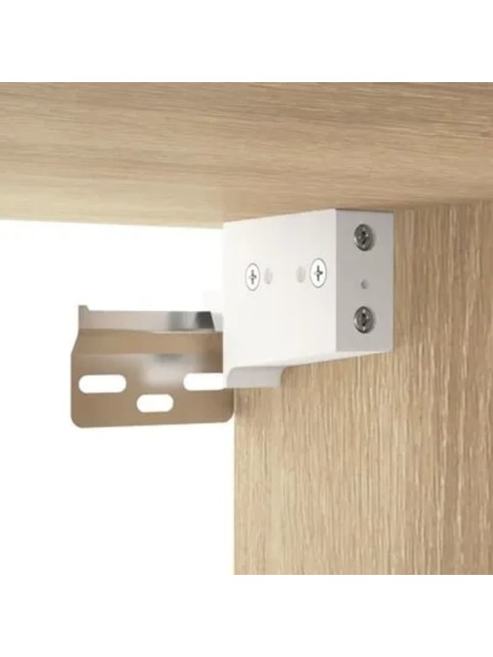 Zrcadlová skříňka s LED dub sonoma 76x15x55 cm