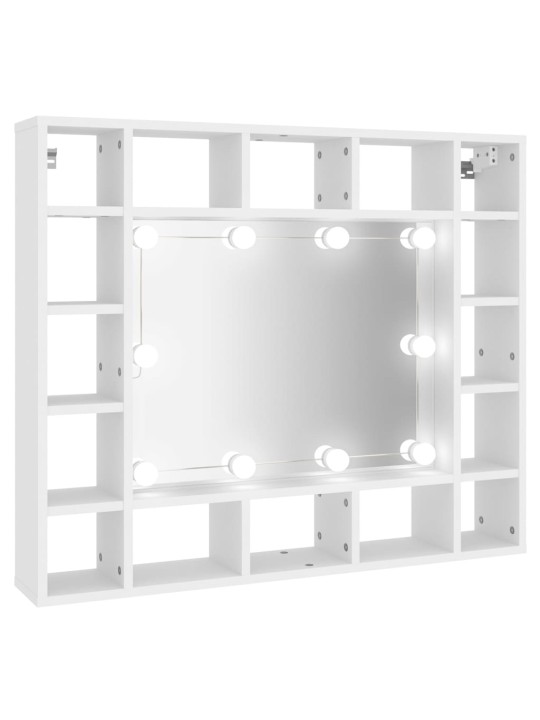 Zrcadlová skříňka s LED bílá 91 x 15 x 76,5 cm