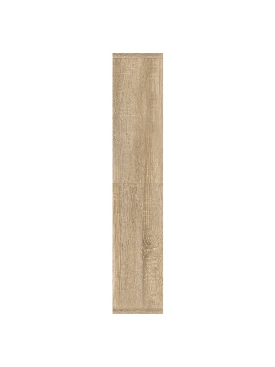 Zrcadlová skříňka s LED dub sonoma 91 x 15 x 76,5 cm