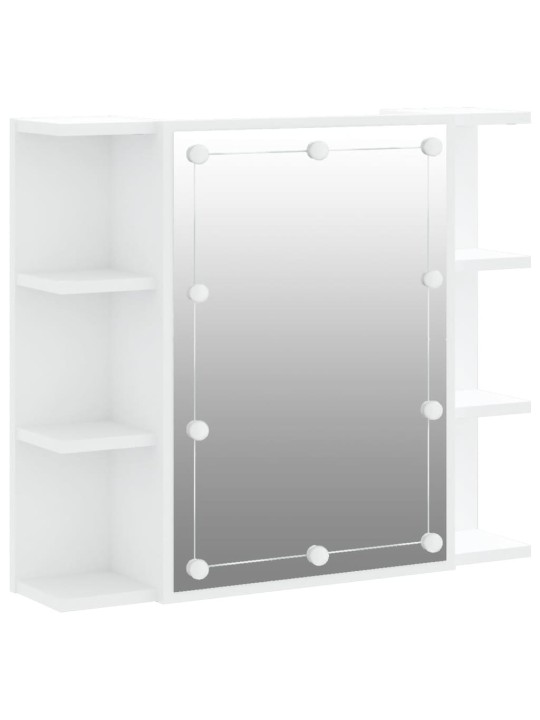 Zrcadlová skříňka s LED bílá 70 x 16,5 x 60 cm