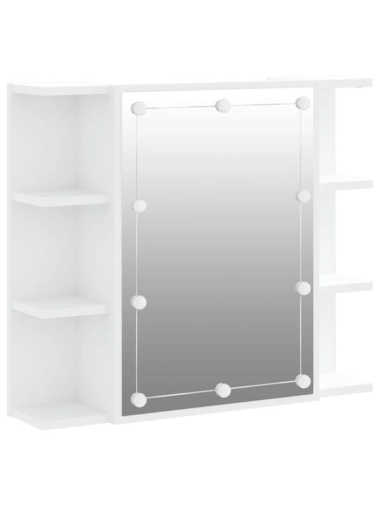 Zrcadlová skříňka s LED bílá 70 x 16,5 x 60 cm