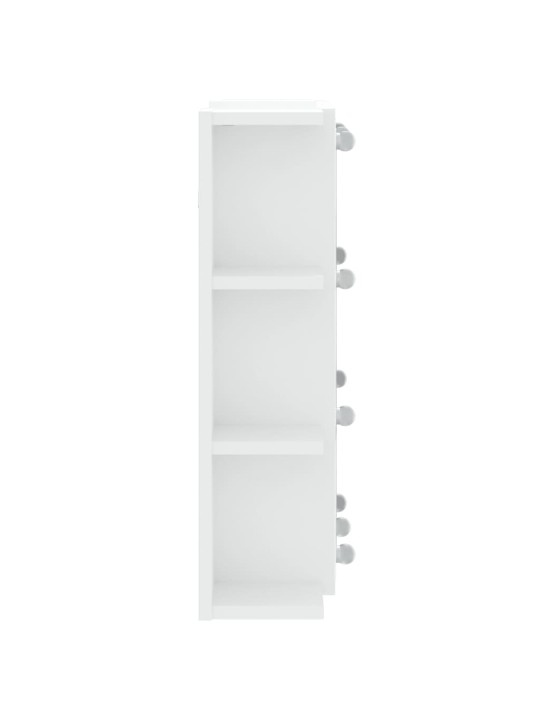 Zrcadlová skříňka s LED bílá 70 x 16,5 x 60 cm