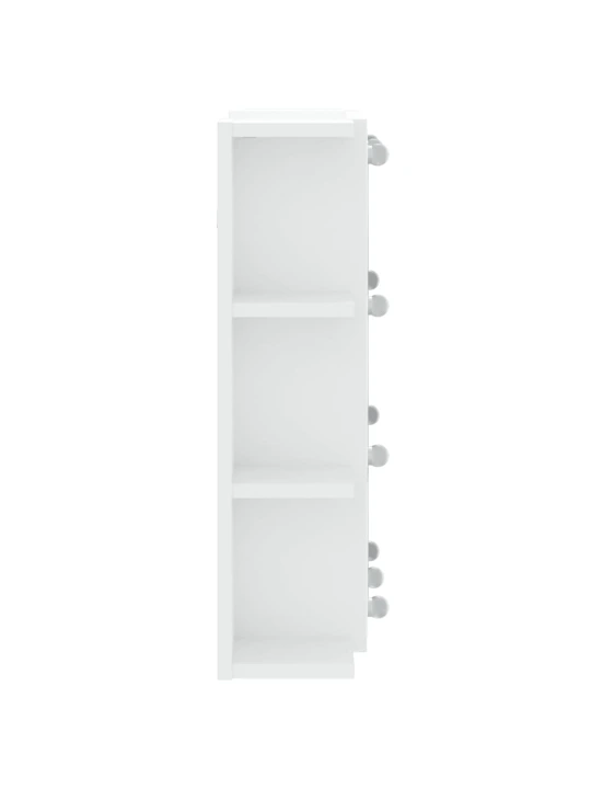 Zrcadlová skříňka s LED bílá 70 x 16,5 x 60 cm