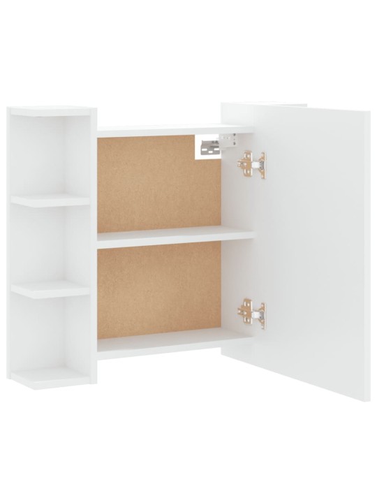 Zrcadlová skříňka s LED bílá 70 x 16,5 x 60 cm