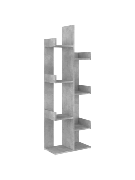 Knihovna betonově šedá 48 x 25,5 x 140 cm kompozitní dřevo