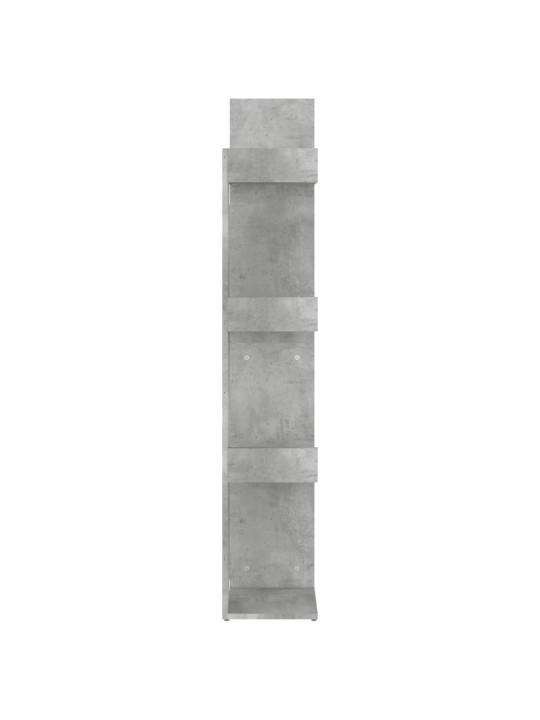 Knihovna betonově šedá 48 x 25,5 x 140 cm kompozitní dřevo