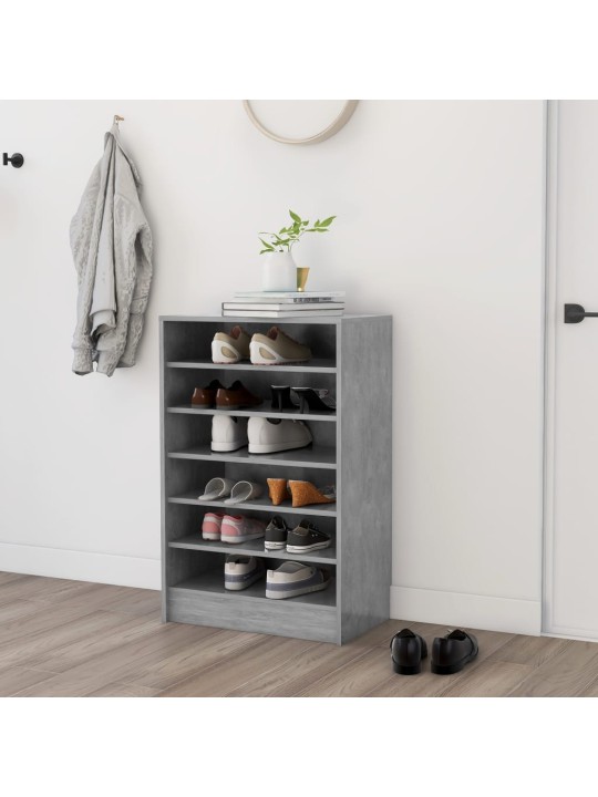 Botník betonově šedý 60 x 35 x 92 cm kompozitní dřevo
