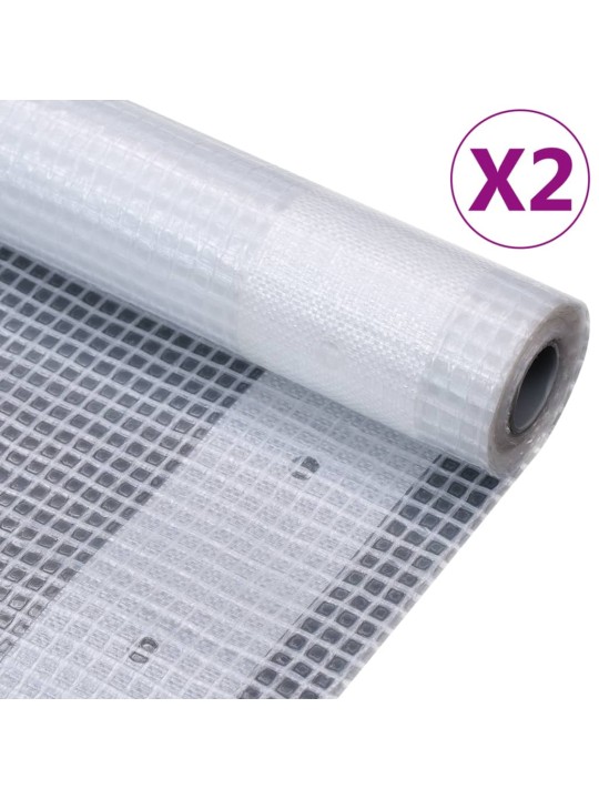 Krycí plachty 2 ks 260 g/m² 1,5 x 20 m bílé