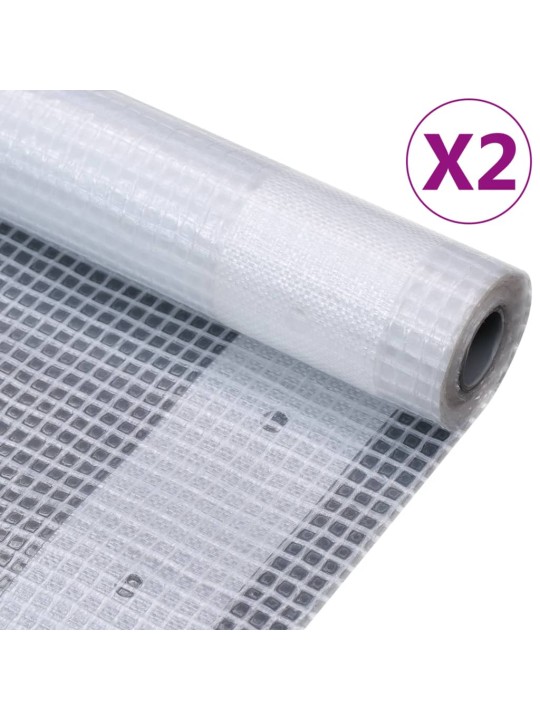Krycí plachty 2 ks 260 g/m² 4 x 3 m bílé