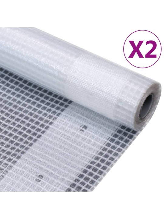 Krycí plachty 2 ks 260 g/m² 4 x 6 m bílé