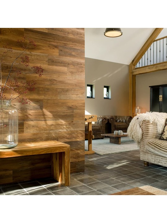 3082861 WallArt 30 ks prken se vzhledem dřeva Barnwood Dub Umber Brown