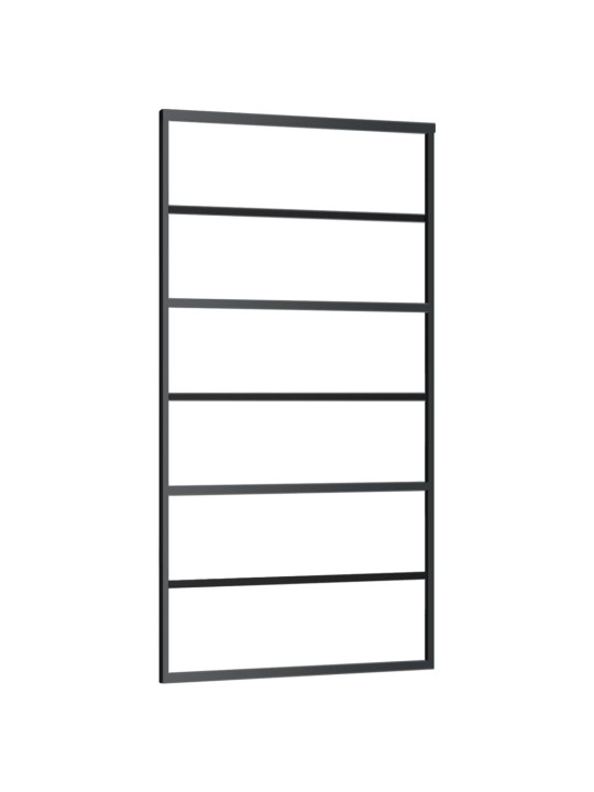 Posuvné dveře s kováním ESG sklo a hliník 102 x 205 cm