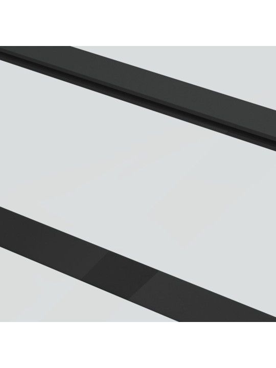 Posuvné dveře s kováním ESG sklo a hliník 102 x 205 cm