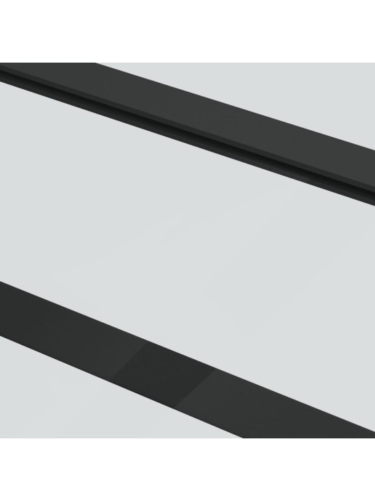 Posuvné dveře s kováním ESG sklo a hliník 102 x 205 cm