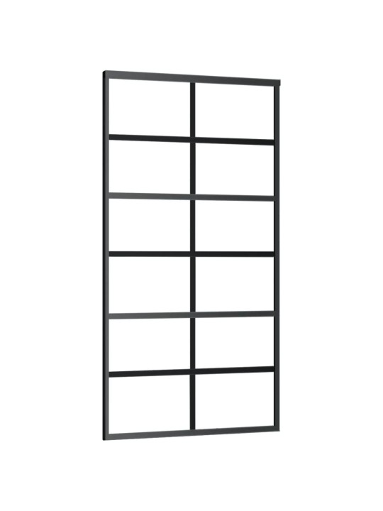 Posuvné dveře s kováním ESG sklo a hliník 102 x 205 cm
